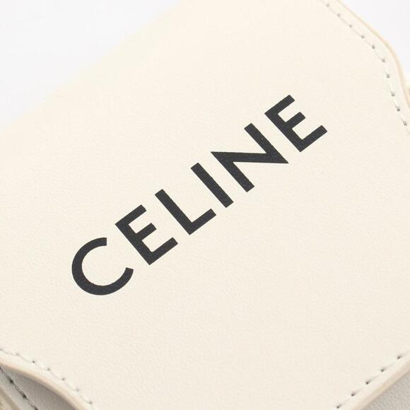 CELINE White Leather Shoulder Bag - Picture 5 of 10